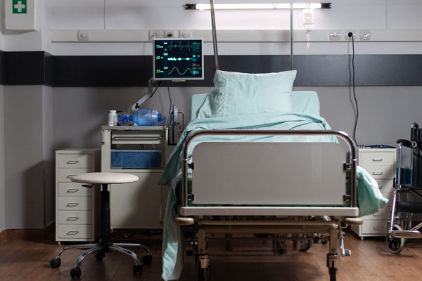 A hospital uses IoT devices to determine patient location, human falls, and device locations.