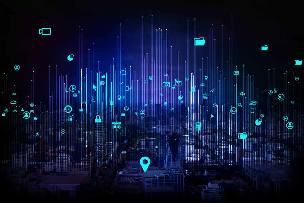 Graphical representation of the Internet of Things